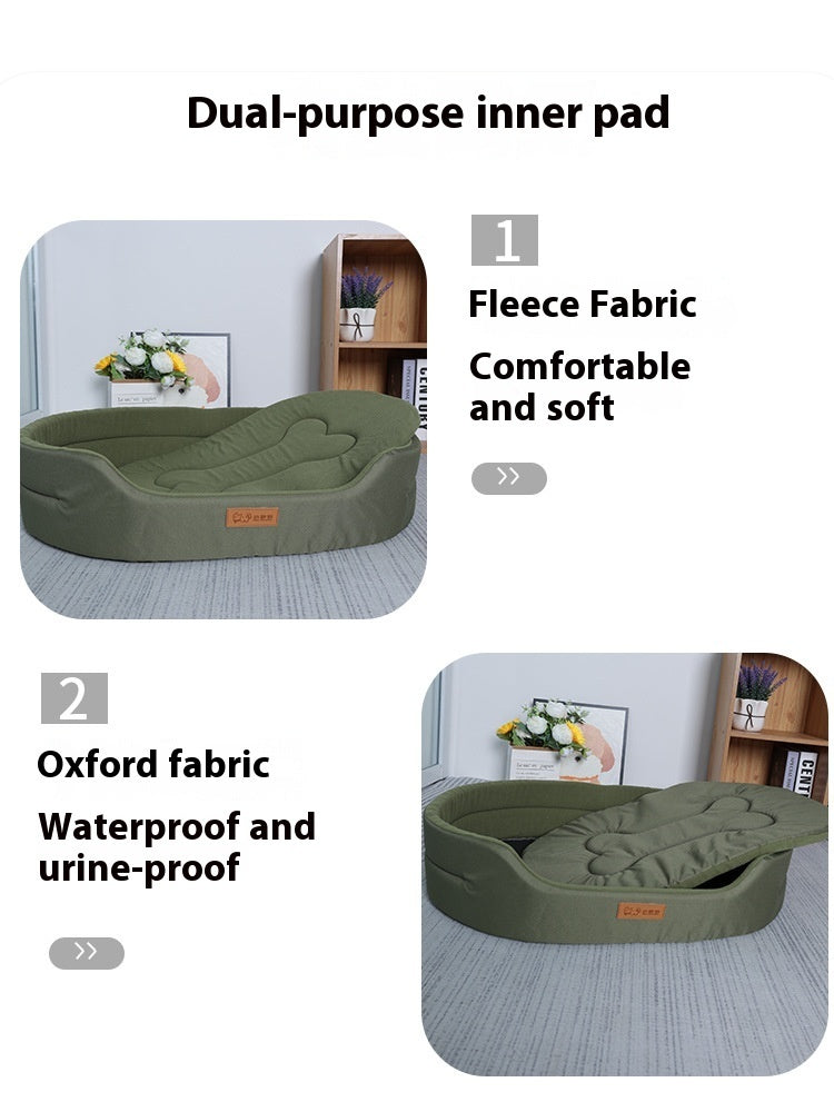 Dog Bed Coral Fleece Waterproof